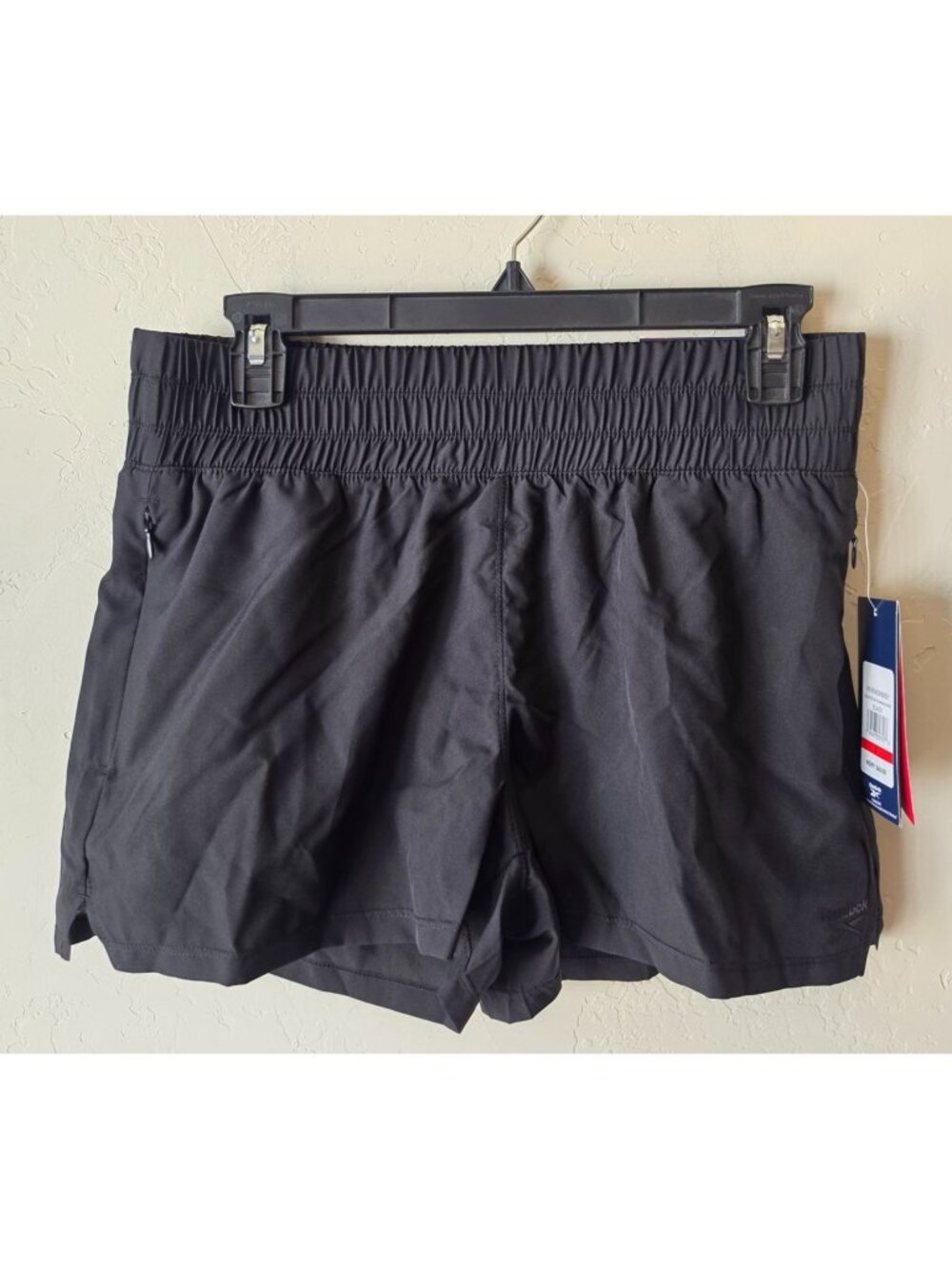 Reebok Women's Sprinter Zip Running Shorts Black Small